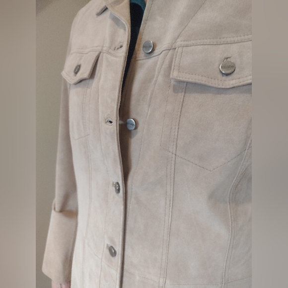 Genuine Suede Jacket by Bernardo, Medium, Perfect Condition, Like New - Picture 7 of 10